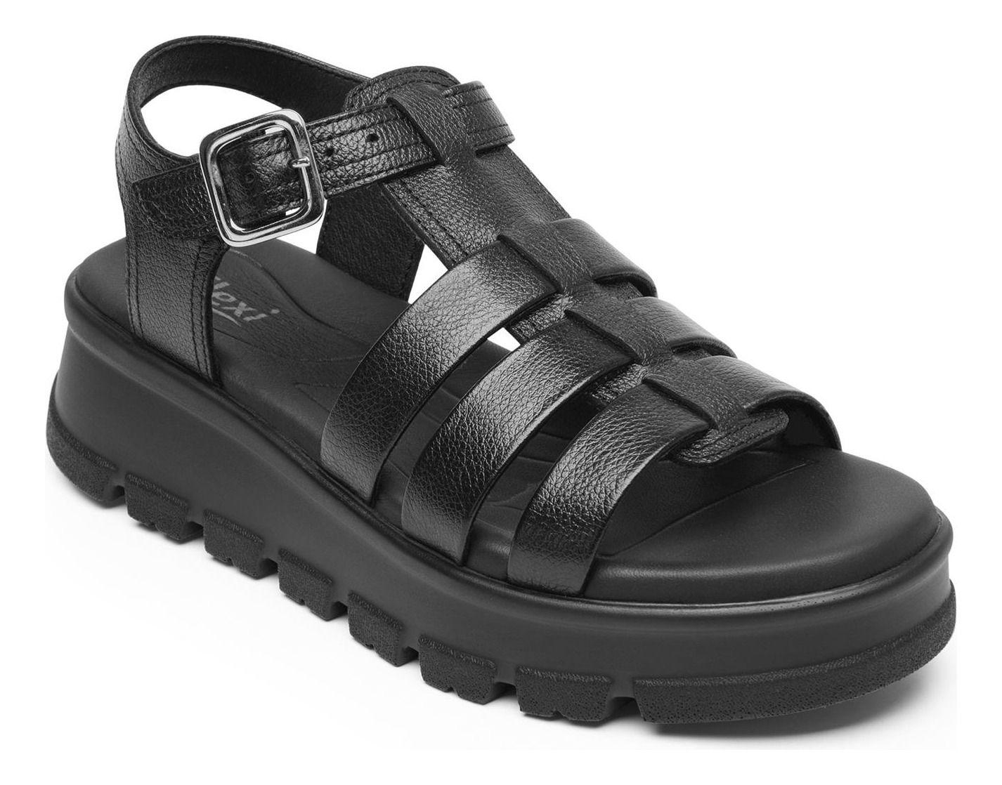 Sandalia Mujer Lexa 128503 Negro Flexi-1