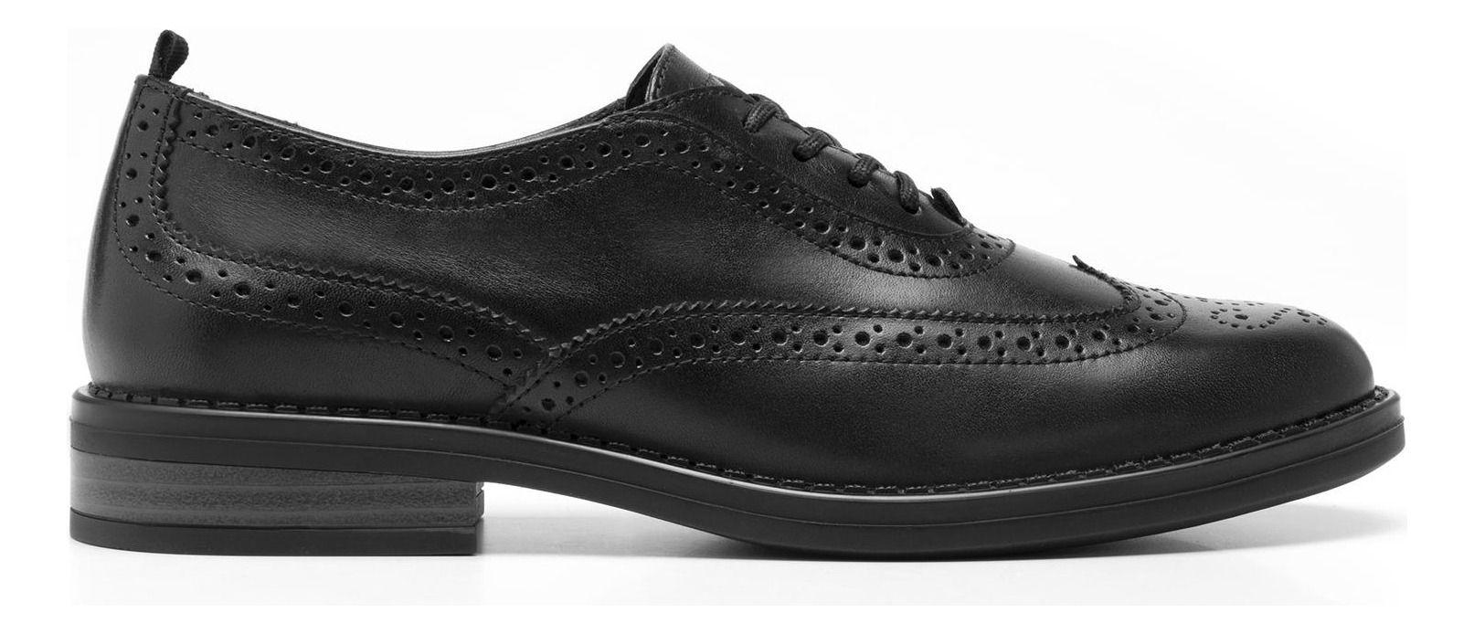 Zapato Mujer Cuero Zenobia 126903 Negro Flexi-0