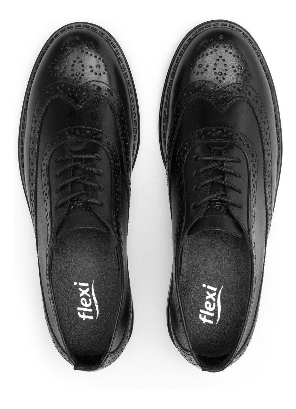 Zapato Mujer Cuero Zenobia 126903 Negro Flexi-4