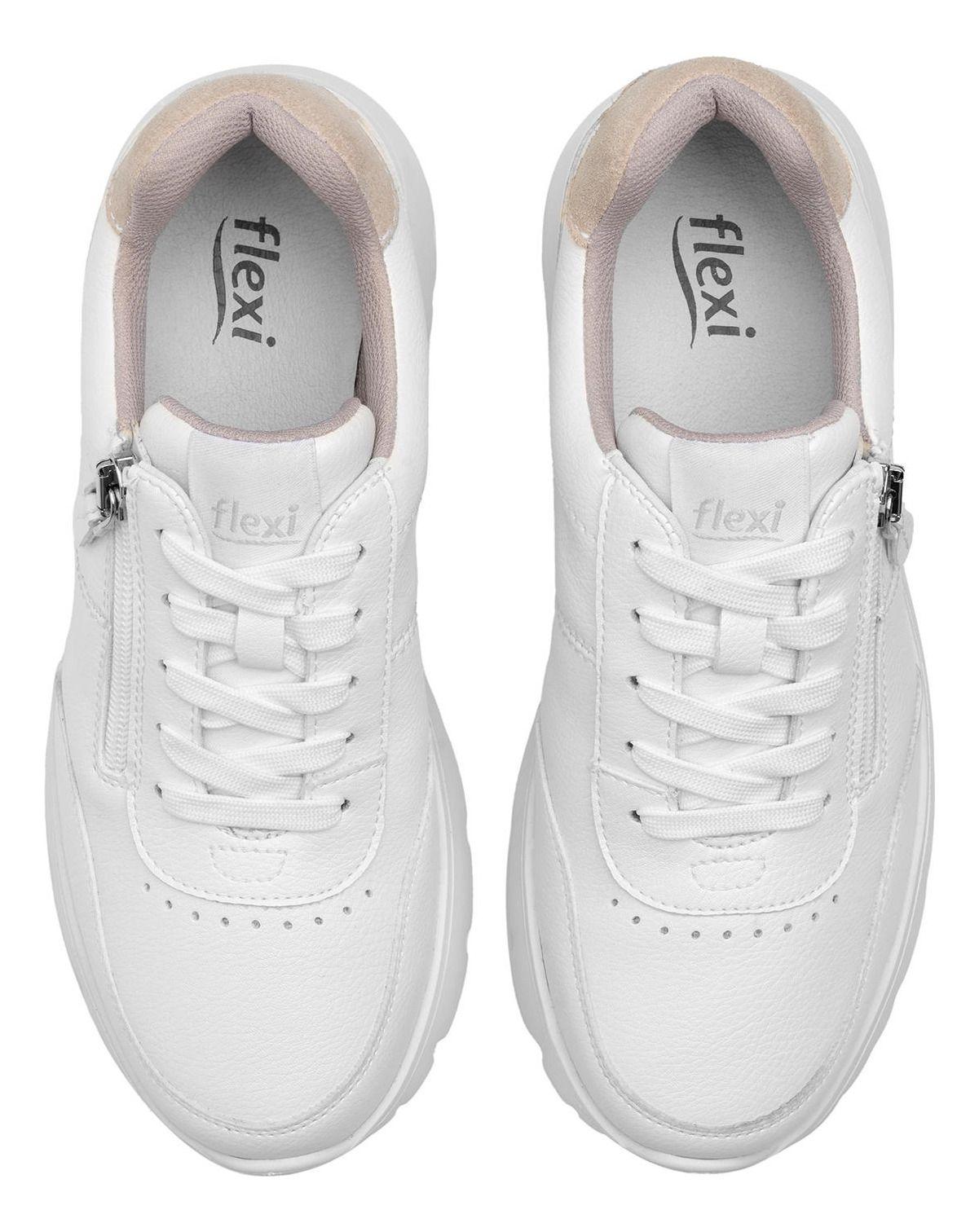 Zapatilla Mujer Lucena 129701 Blanca Flexi-4
