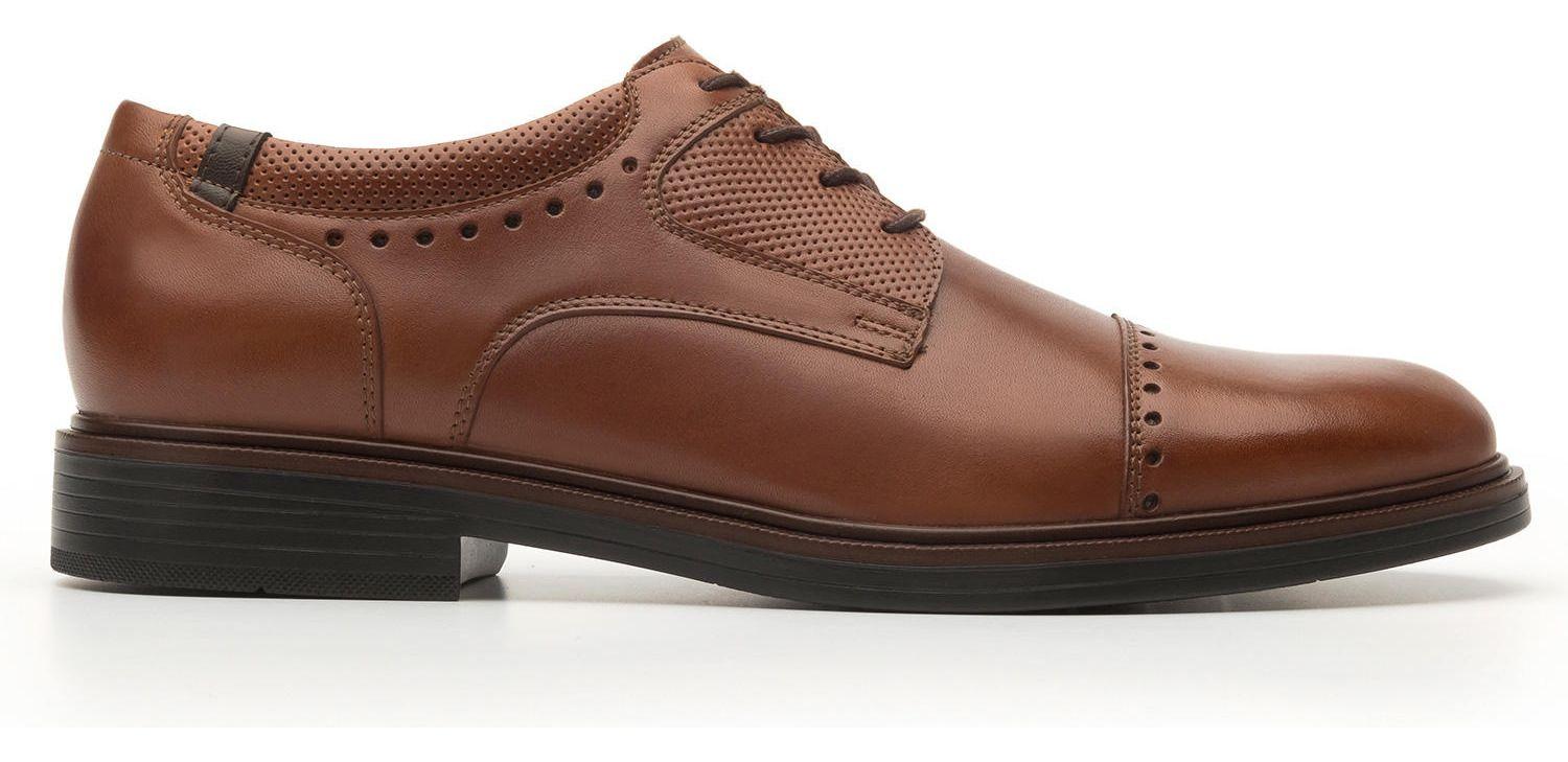 Zapato Hombre Cuero Parker Café Flexi-1
