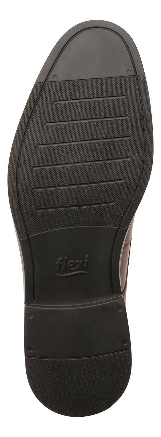 Zapato Hombre Cuero Parker Café Flexi-5