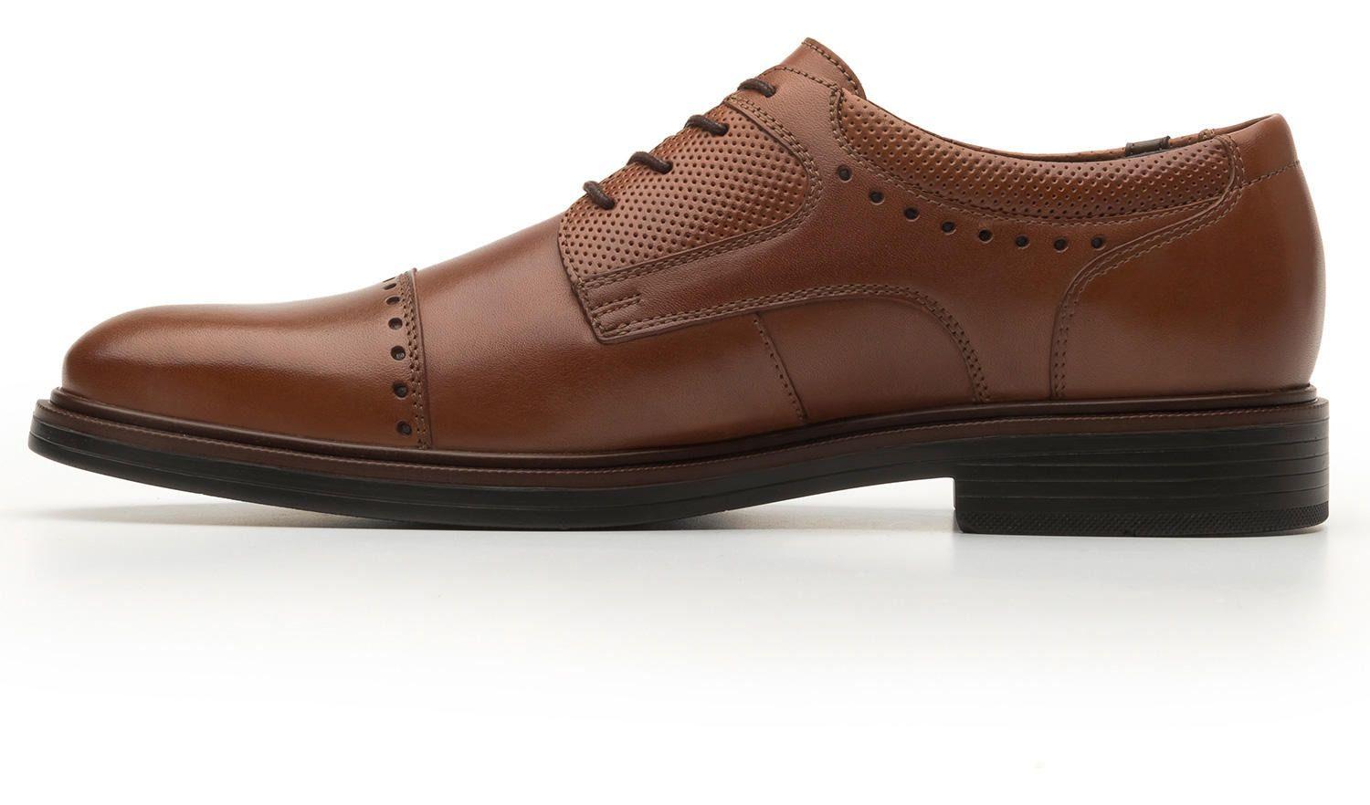 Zapato Hombre Cuero Parker Café Flexi-4