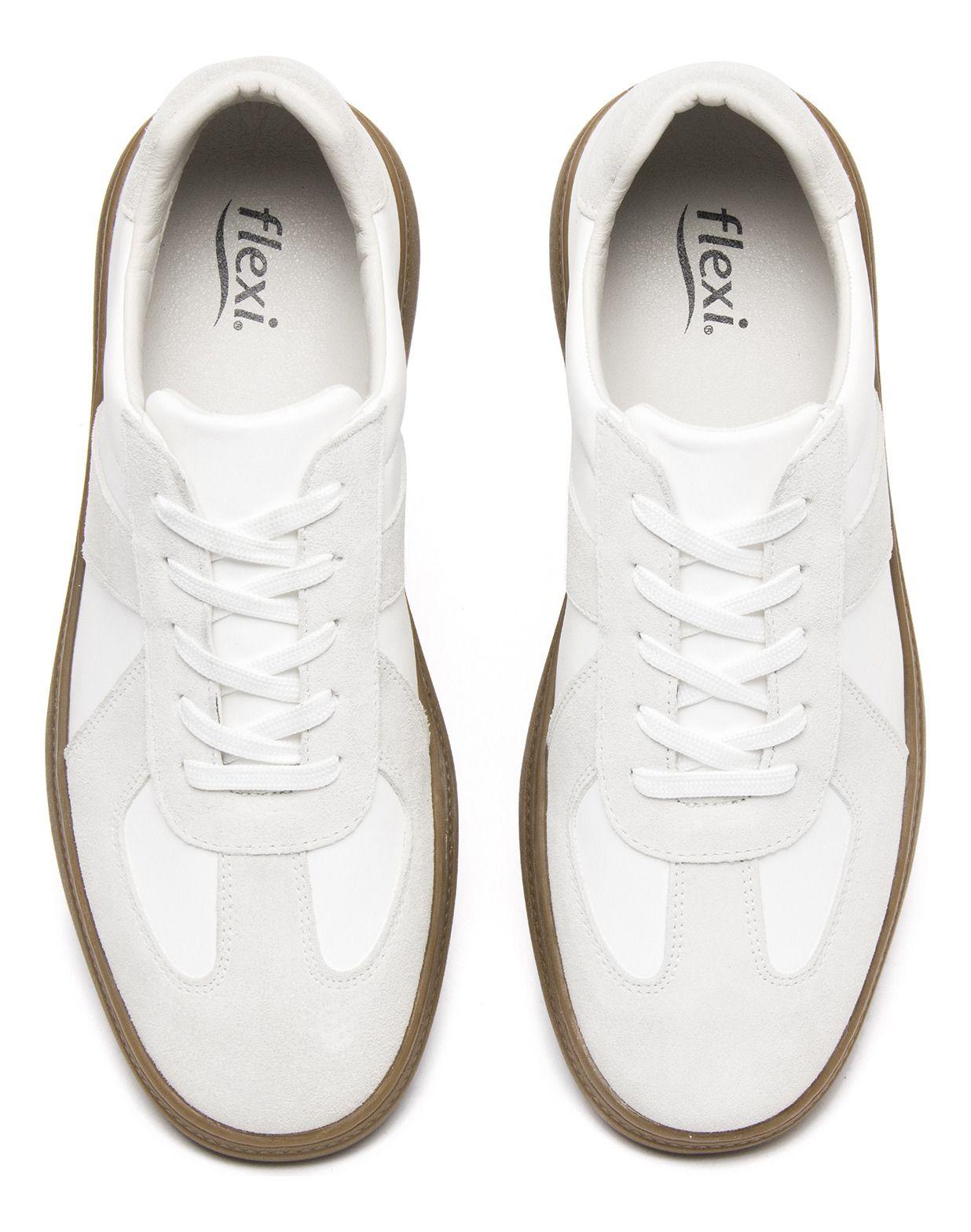 Zapatilla Hombre Apek 418301 Blanca Flexi-5