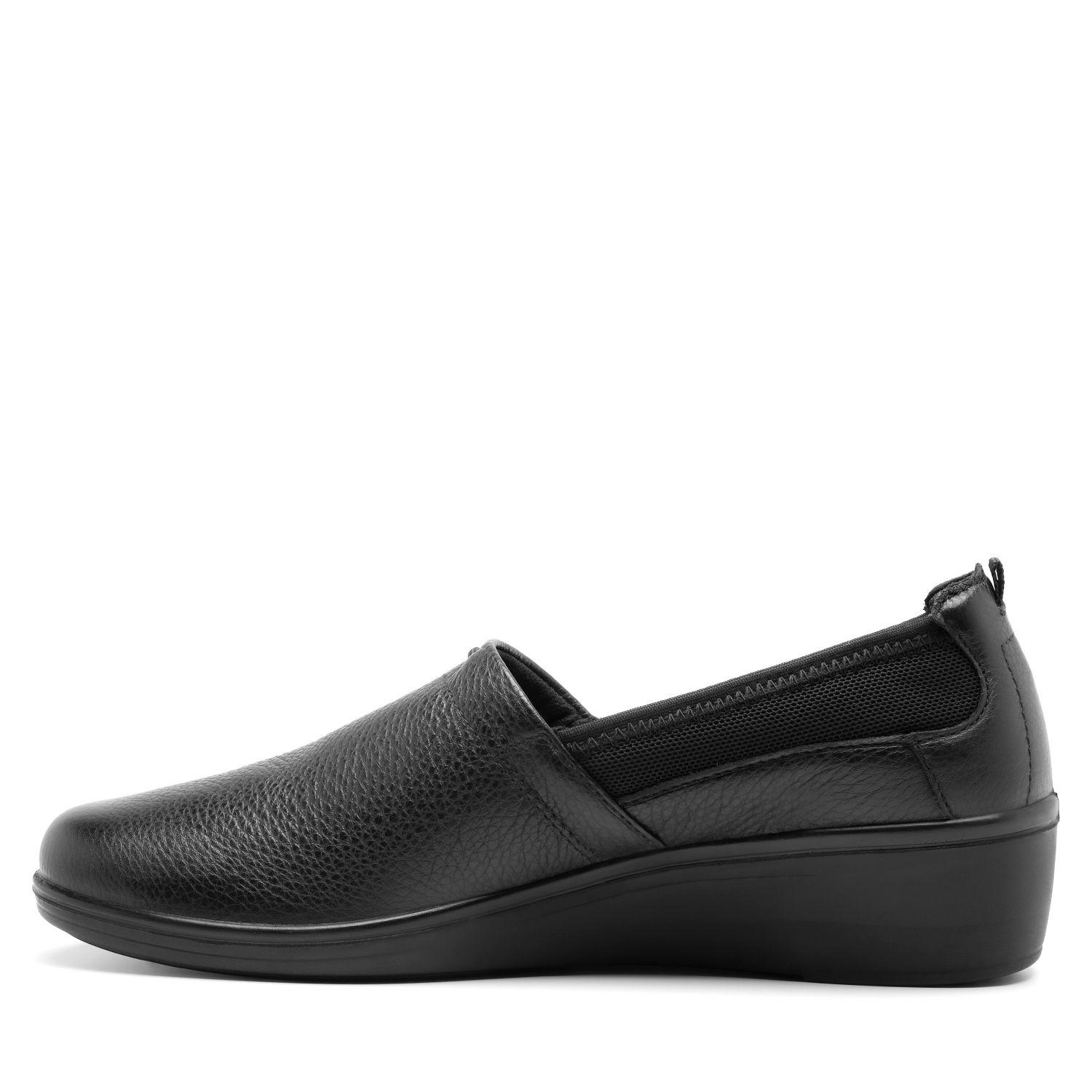 Zapato Mujer Cuero Castaña Negro Flexi-2