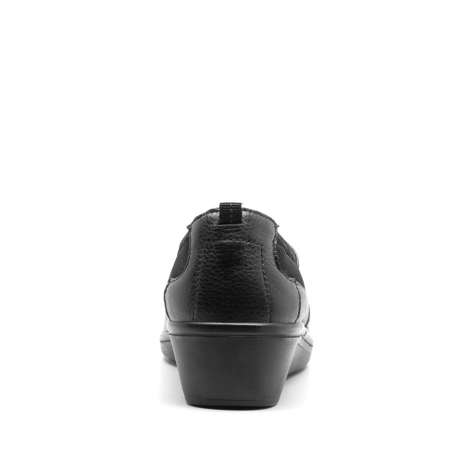 Zapato Mujer Cuero Castaña Negro Flexi-4