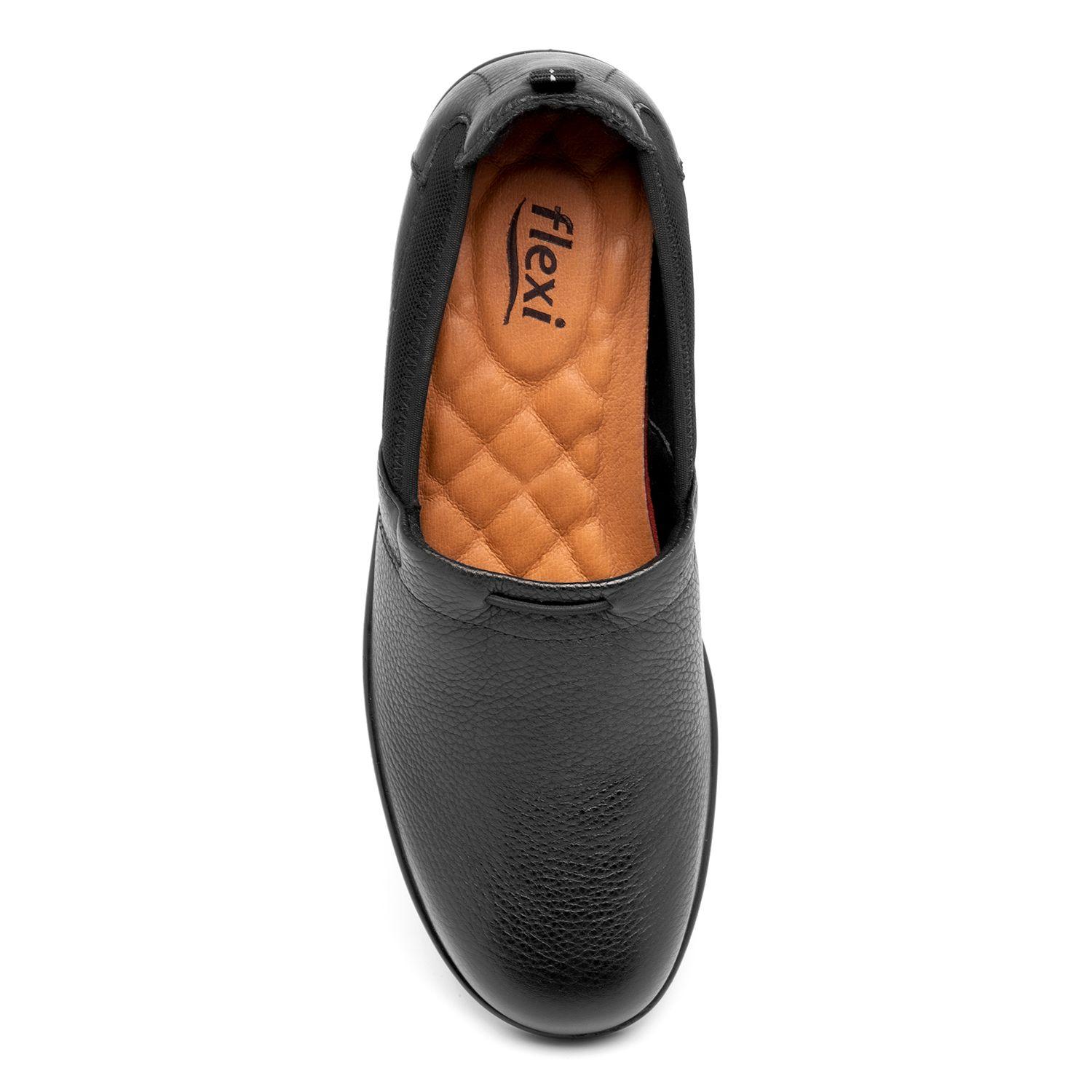 Zapato Mujer Cuero Castaña Negro Flexi-5