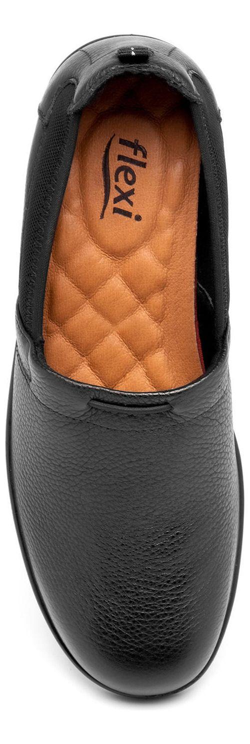 Zapato Mujer Cuero Castaña Negro Flexi-5