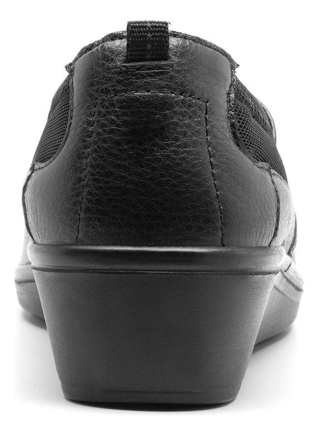 Zapato Mujer Cuero Castaña Negro Flexi-7