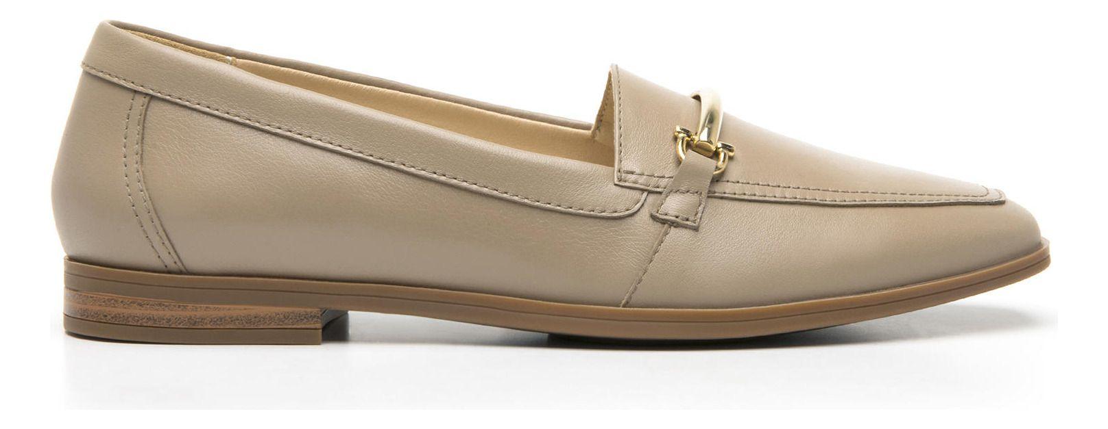 Mocasín Mujer Cuero Hayek 126602 Taupe Flexi-0