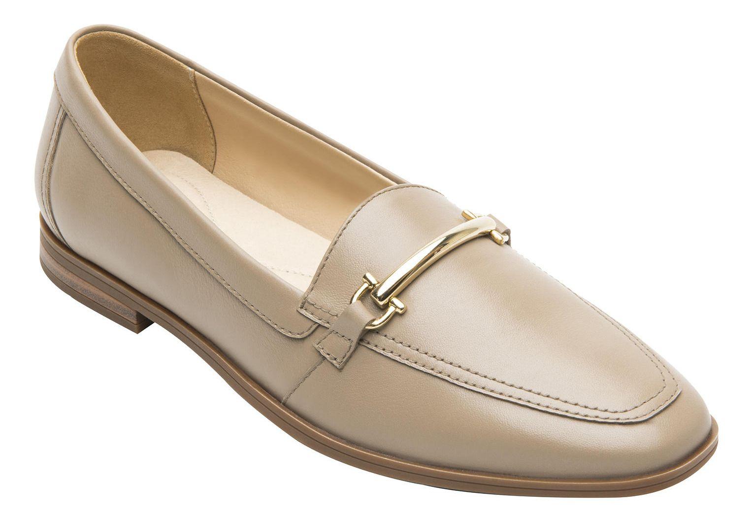 Mocasín Mujer Cuero Hayek 126602 Taupe Flexi-1