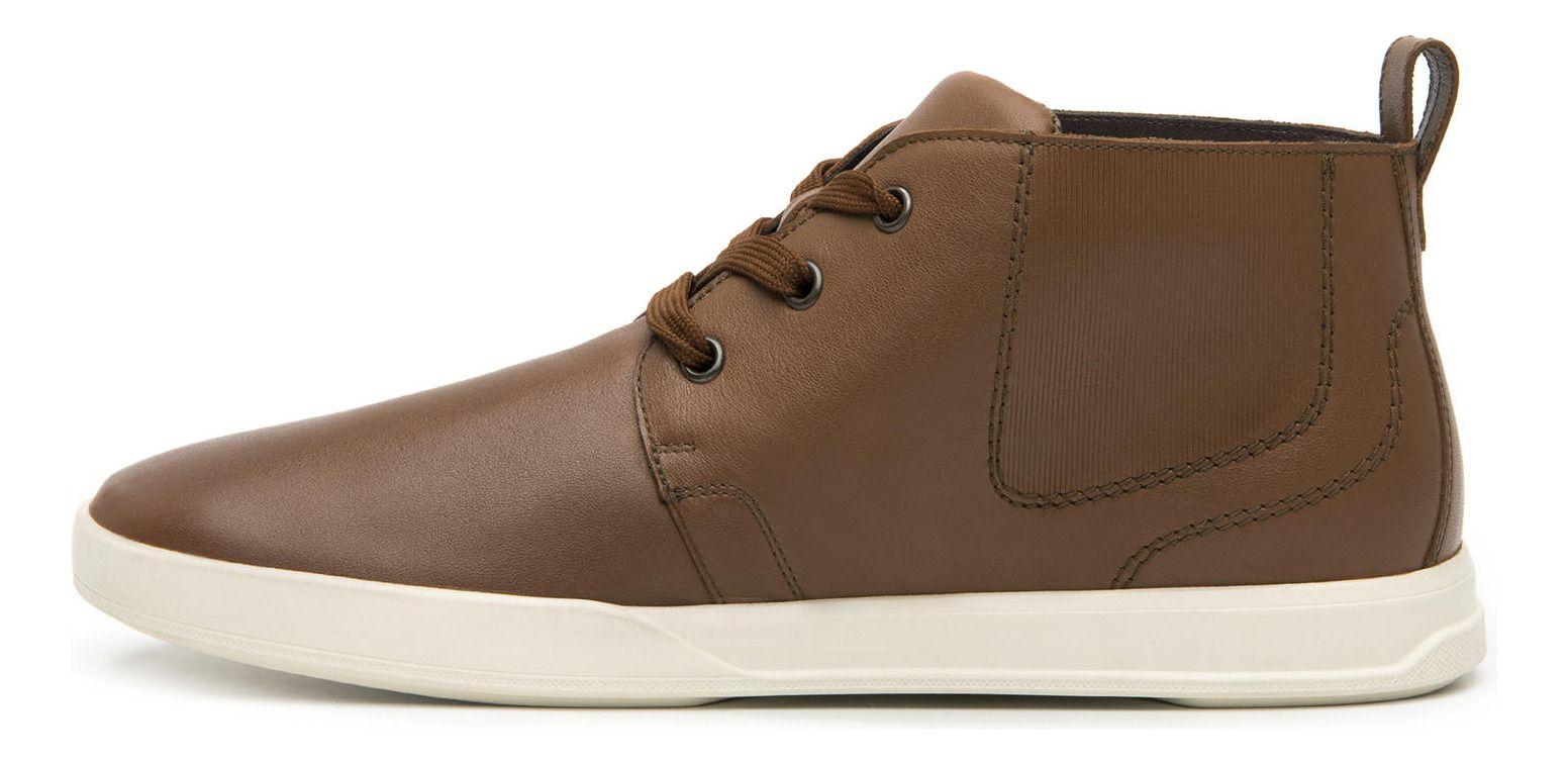 Zapatilla Hombre Creta 412405 Café Flexi-2