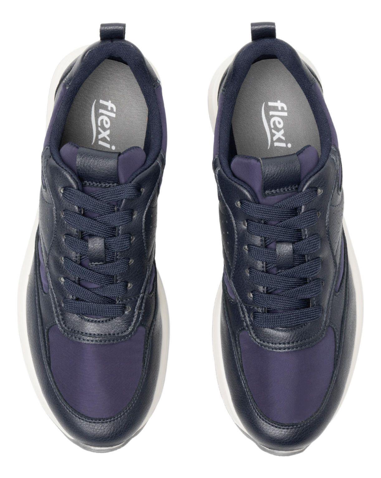 Zapatilla Mujer Nat 127102 Azul Marino Flexi-5