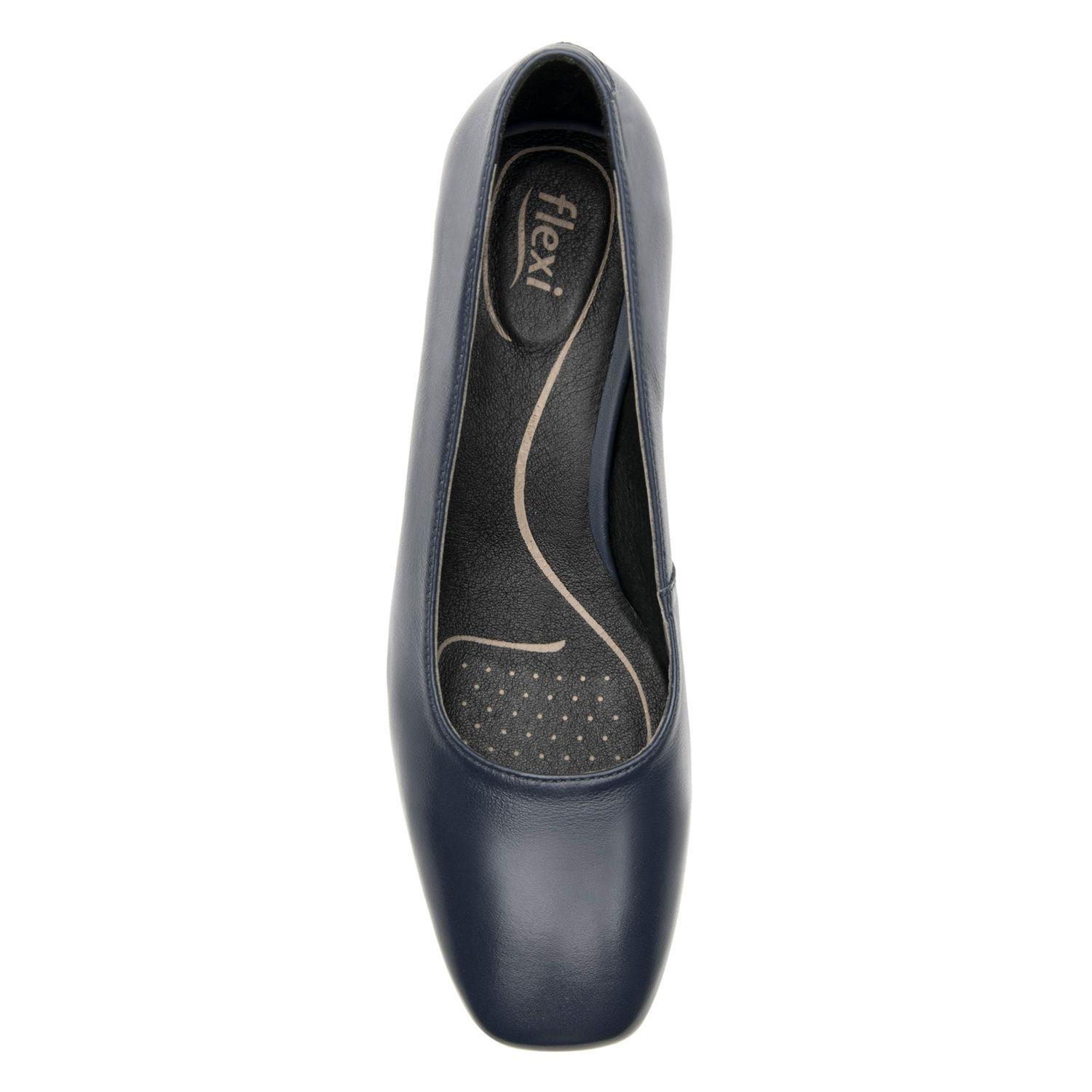 Zapato Mujer Cuero Marione Azul Mar Flexi-5