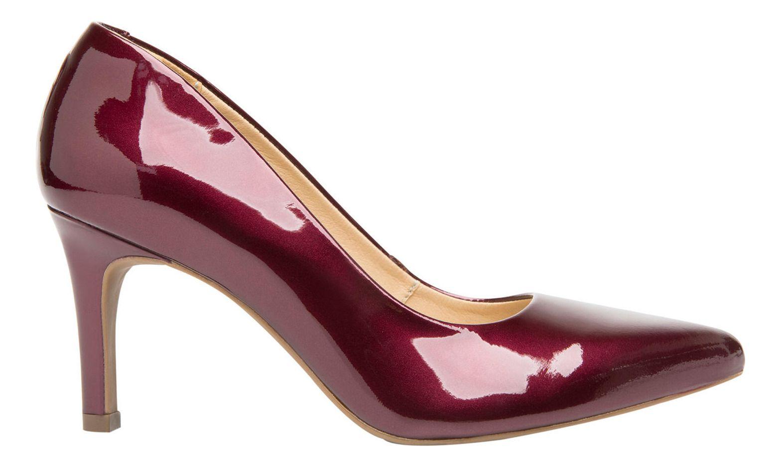 Zapato Mujer Cuero Idris Rojo Osc. Flexi-1