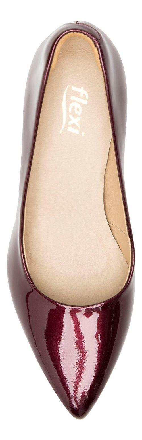 Zapato Mujer Cuero Idris Rojo Osc. Flexi-3