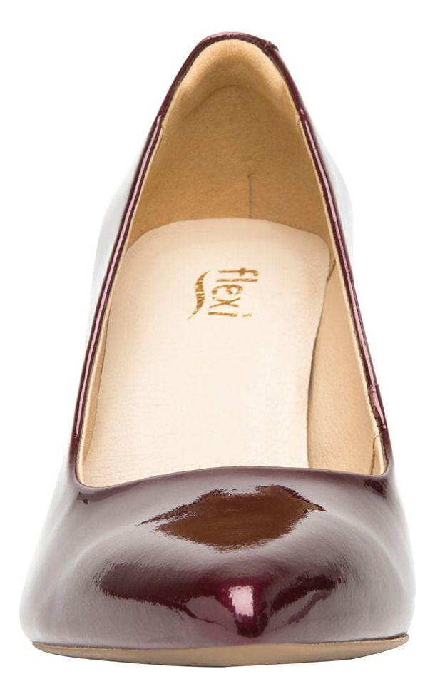 Zapato Mujer Cuero Idris Rojo Osc. Flexi-6