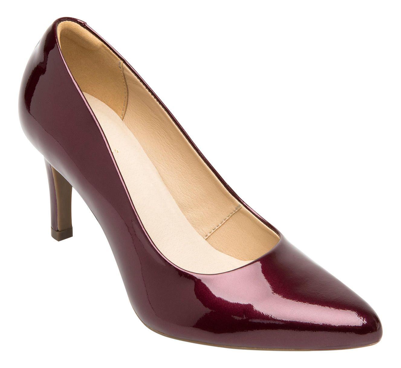 Zapato Mujer Cuero Idris Rojo Osc. Flexi-1