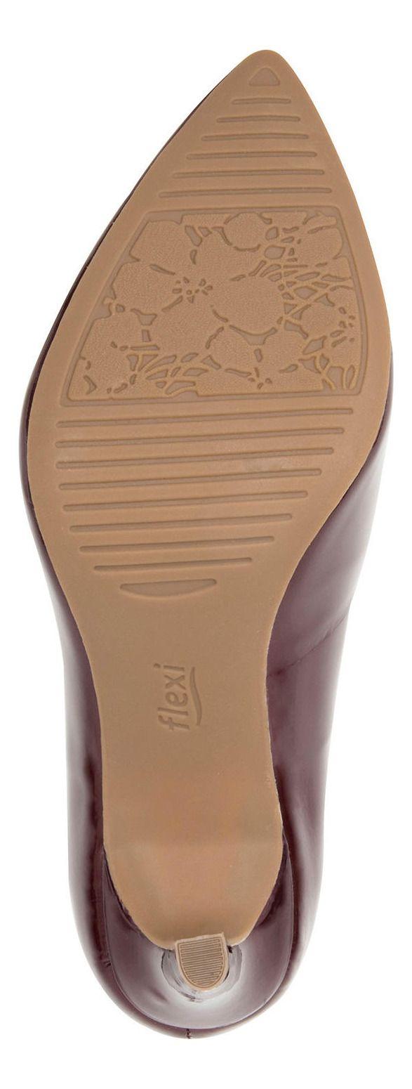 Zapato Mujer Cuero Idris Rojo Osc. Flexi-8