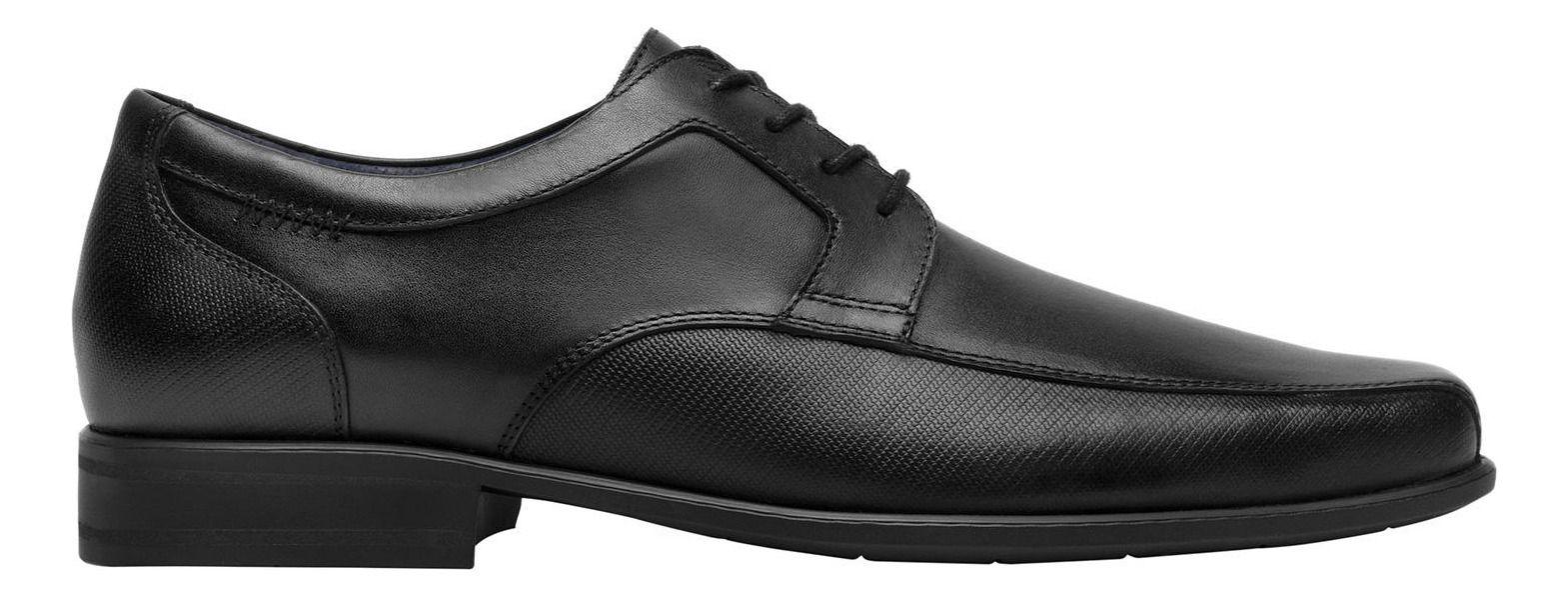 Zapato Hombre Cuero Salamanca Negro Flexi-1