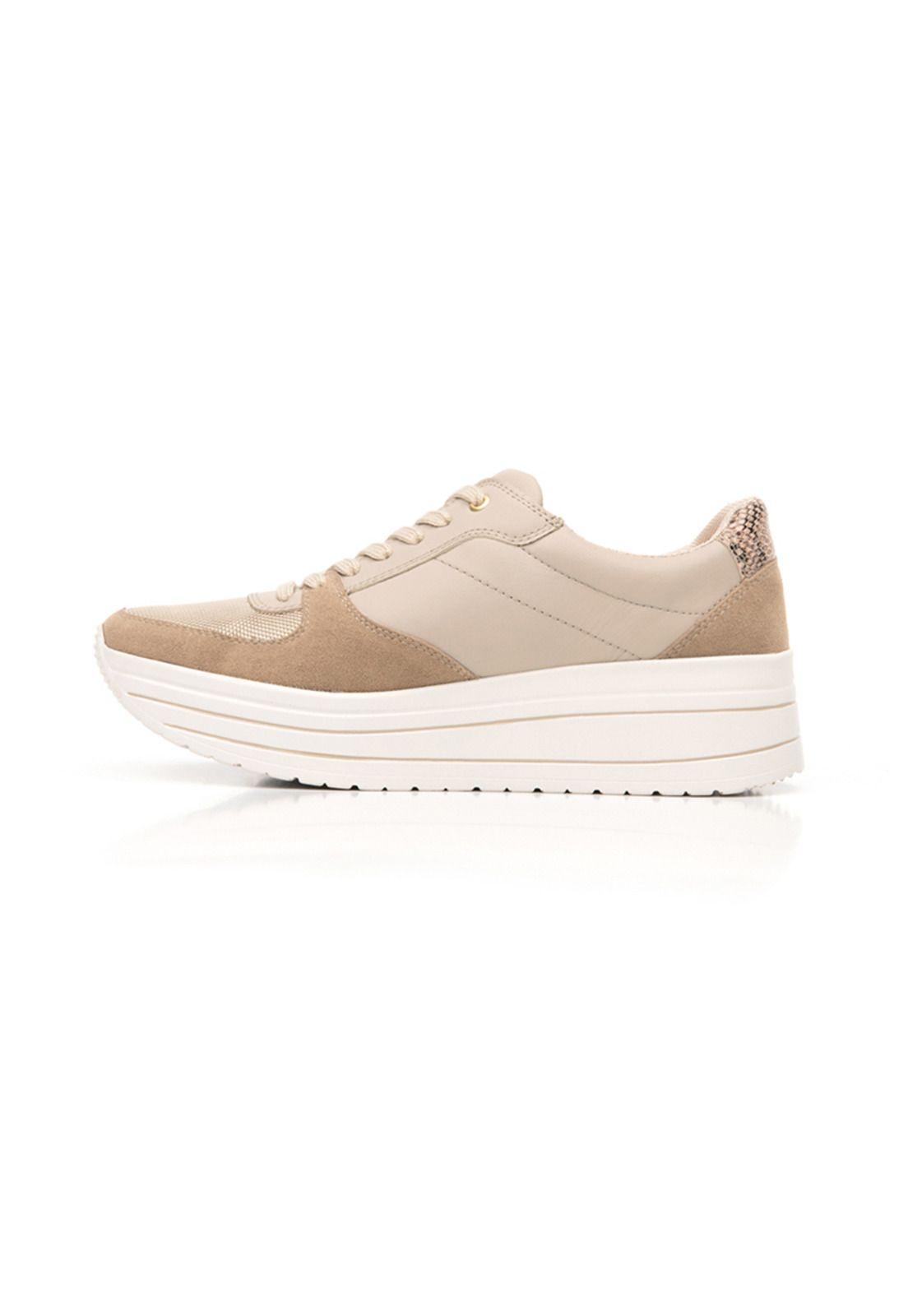 Zapatilla Flexi Mujer Alanis Beige-2