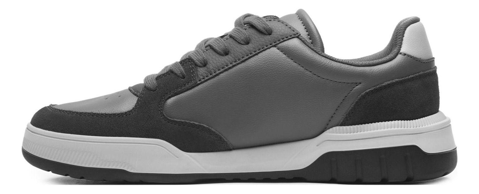 Zapatilla Hombre Cardiff 417501 Gris Flexi-2