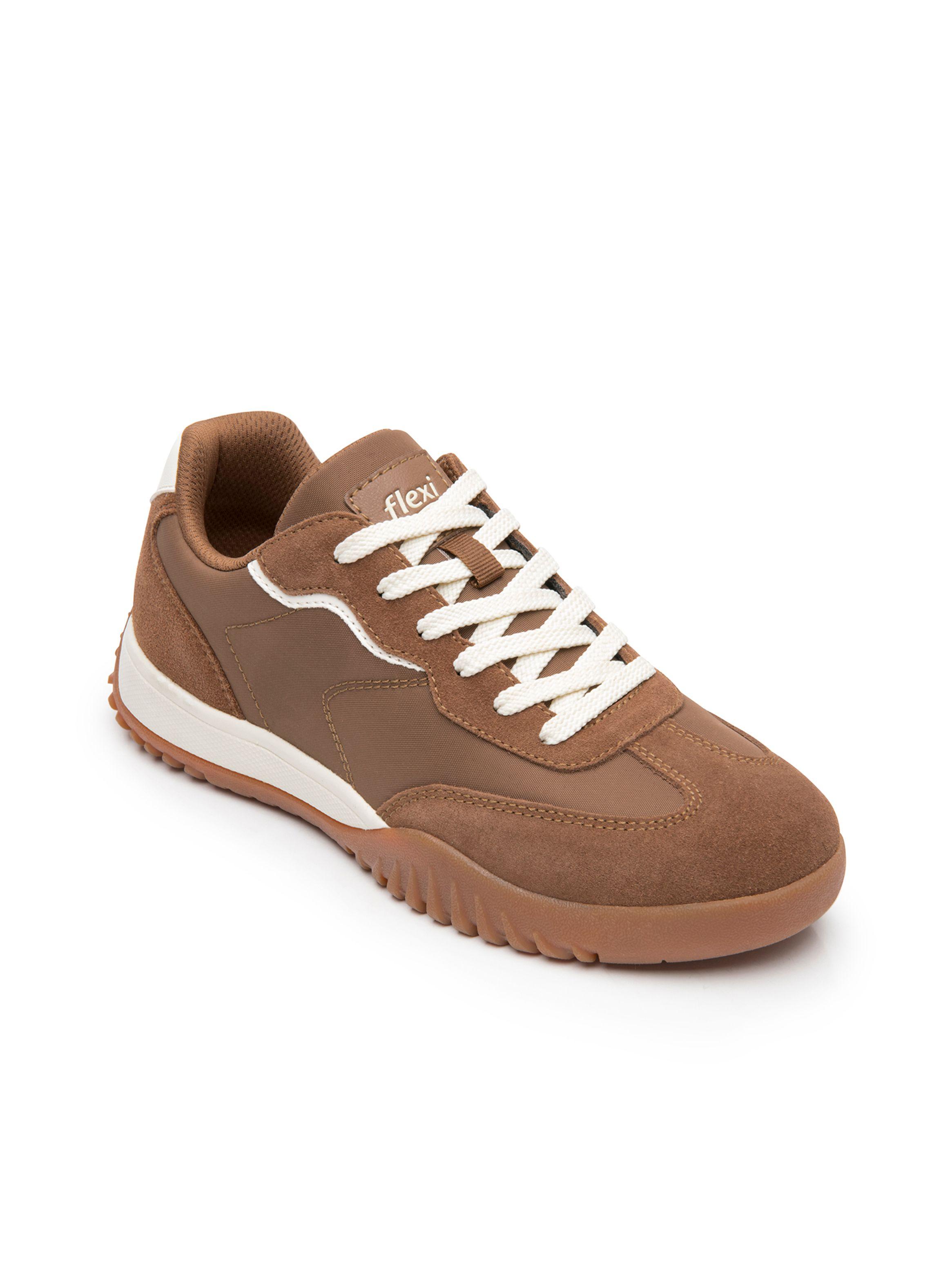 Zapatilla Mujer Naoki 138502 Camel Flexi-1