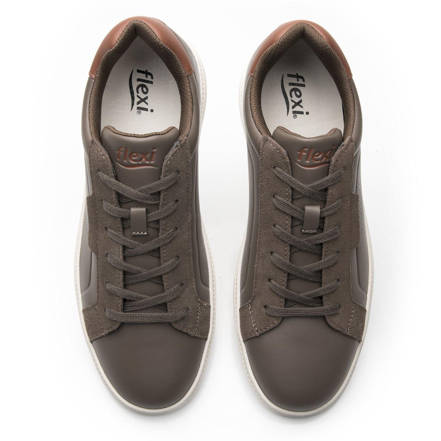 Zapatilla Hombre Apek 418306 Café Flexi-5