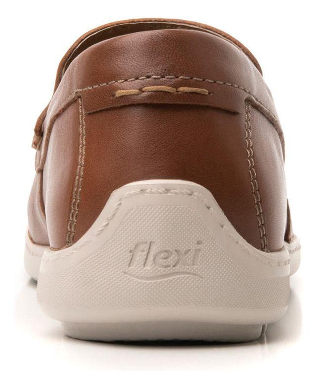 Mocasín Hombre Cuero Barbados Café Flexi-4