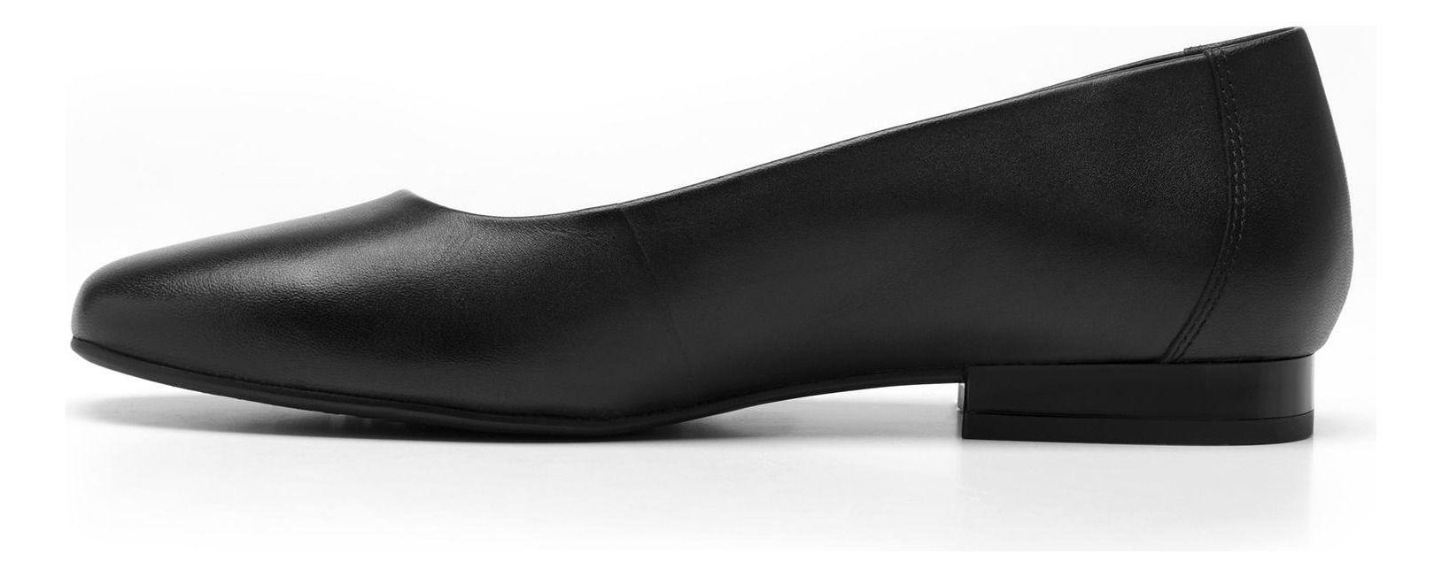 Ballerina Mujer Cuero Kirsten 119901 Negro Flexi-2