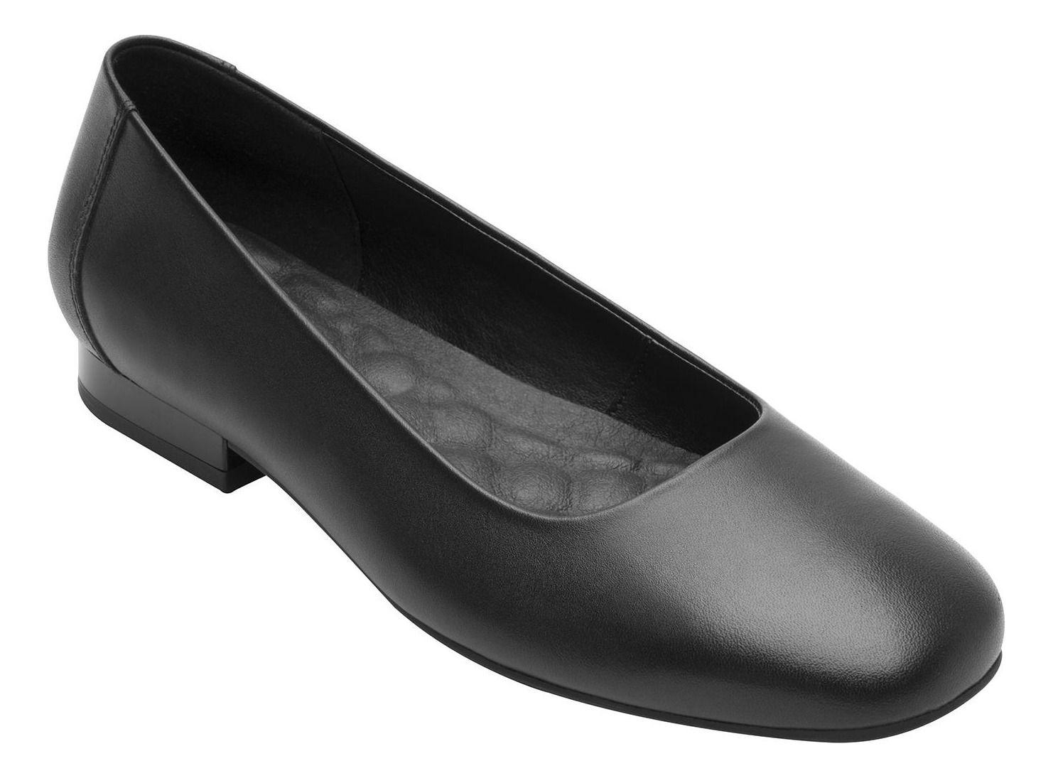 Ballerina Mujer Cuero Kirsten 119901 Negro Flexi-9
