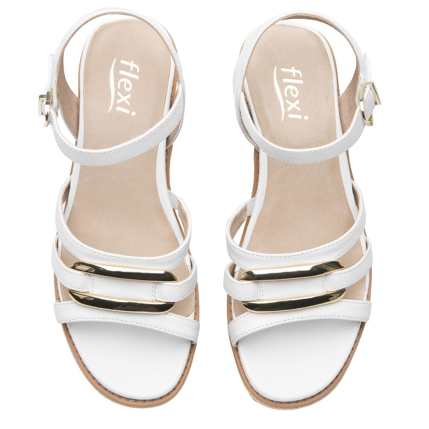 Sandalia Mujer Ester 135601 Blanca Flexi-4