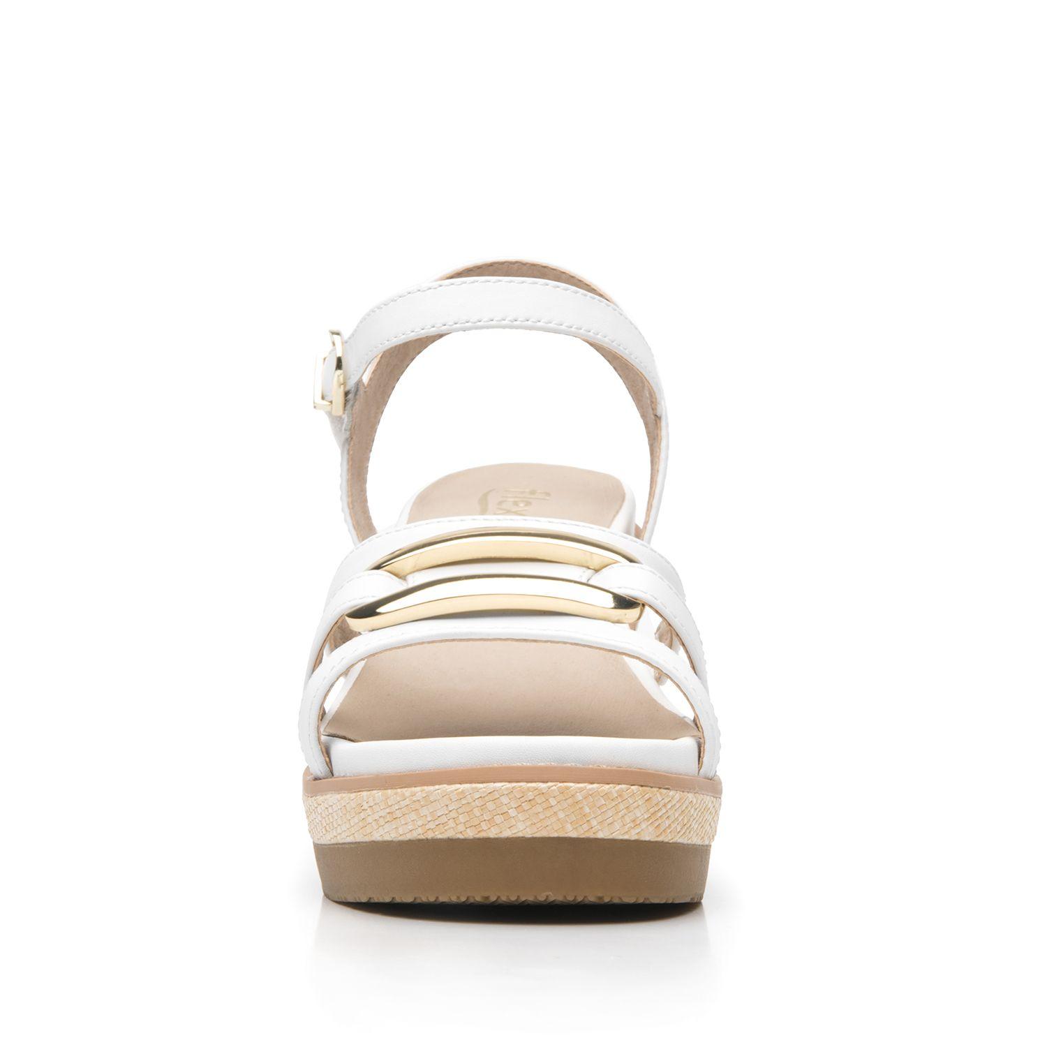 Sandalia Mujer Ester 135601 Blanca Flexi-5