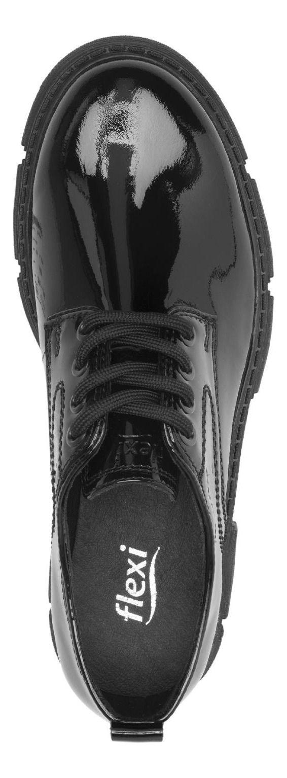 Mocasín Mujer Cuero Dune 124603 Negro Flexi-3