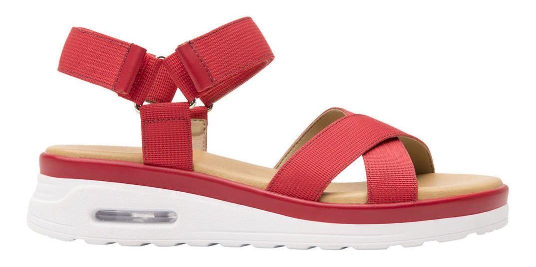 Sandalia mujer amarilis 106513 rojo Flexi-2