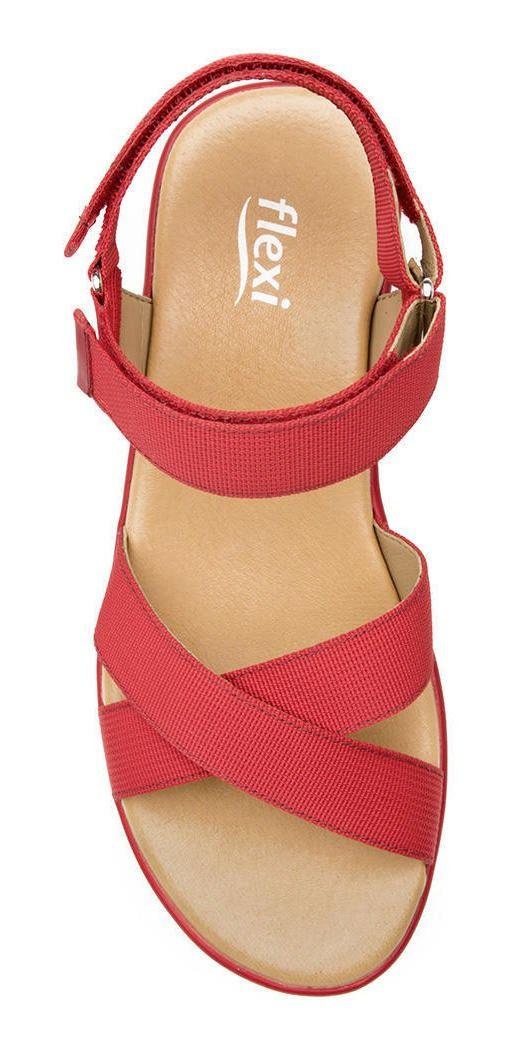 Sandalia mujer amarilis 106513 rojo Flexi-6