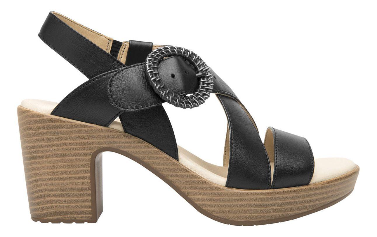 Sandalia Mujer Cuero Lory Negro Flexi-0