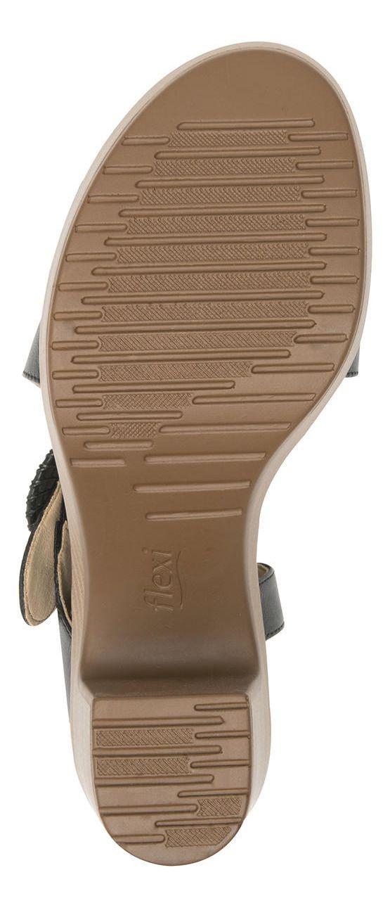 Sandalia Mujer Cuero Lory Negro Flexi-2