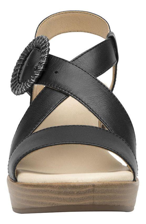 Sandalia Mujer Cuero Lory Negro Flexi-5