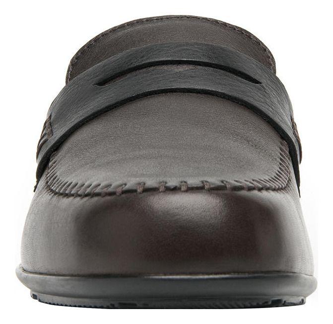 Mocasín Hombre Cuero Cos Café Osc. Flexi-3
