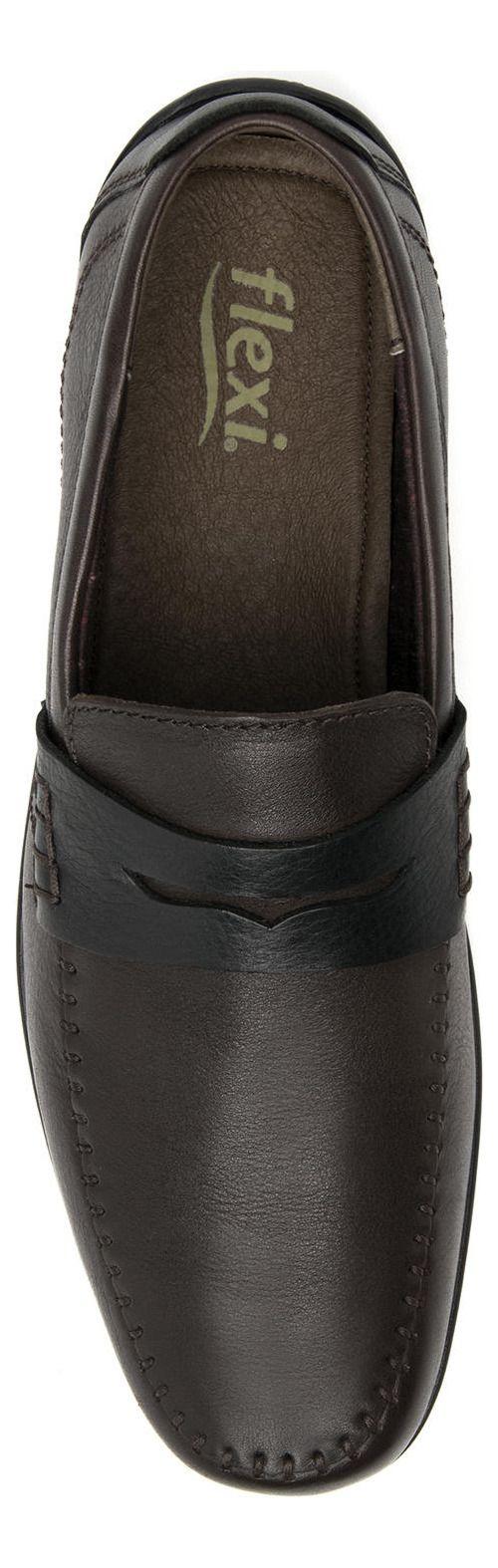 Mocasín Hombre Cuero Cos Café Osc. Flexi-5