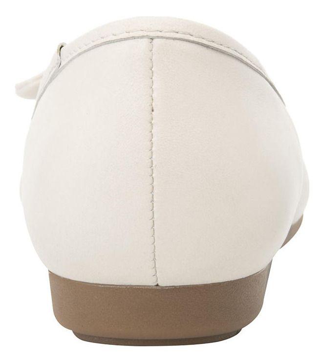 Ballerina Mujer Cuero Marie Blanco Flexi-3