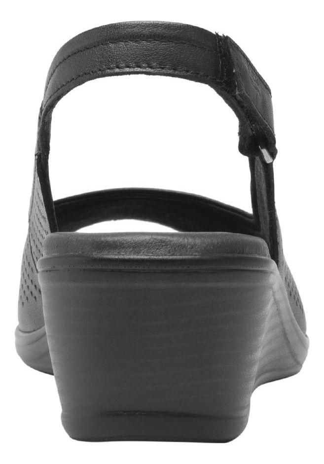 Sandalia Mujer Cuero Zura Negro Flexi-3