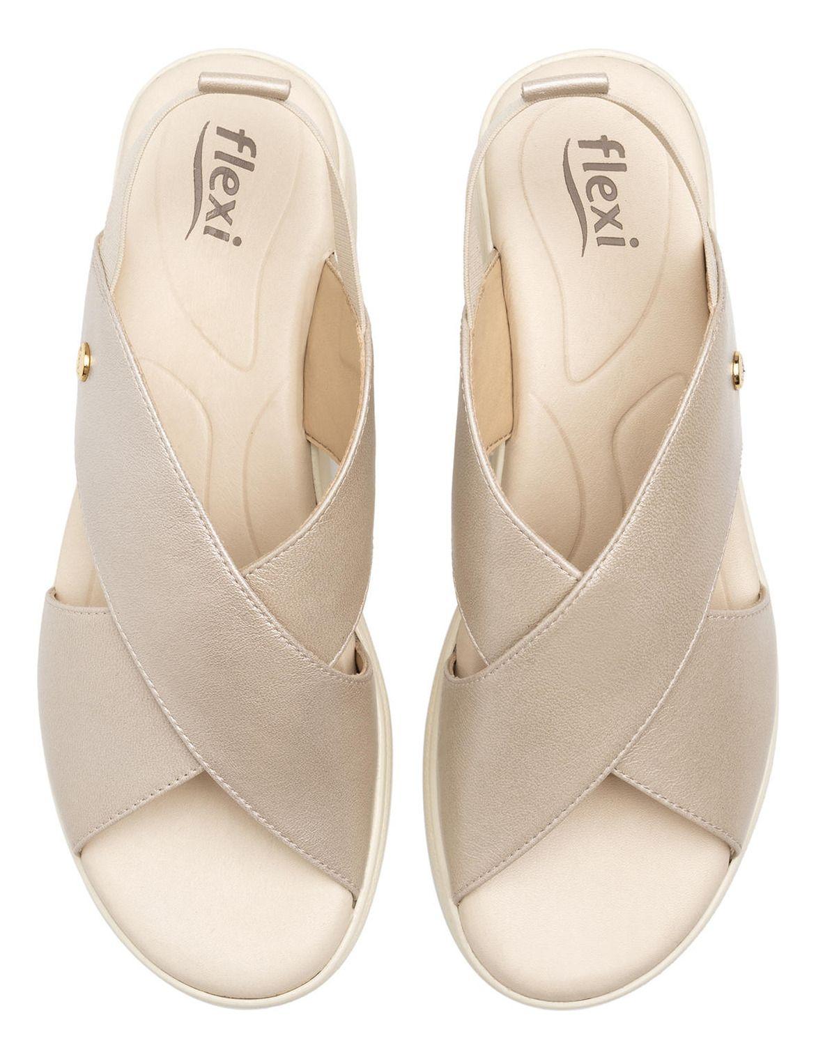 Sandalia Mujer Dariana 124201 Blanco Perla Flexi-5