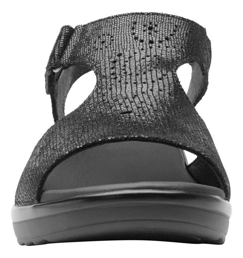 Sandalia Mujer Cuero Amapola Negro Flexi-2