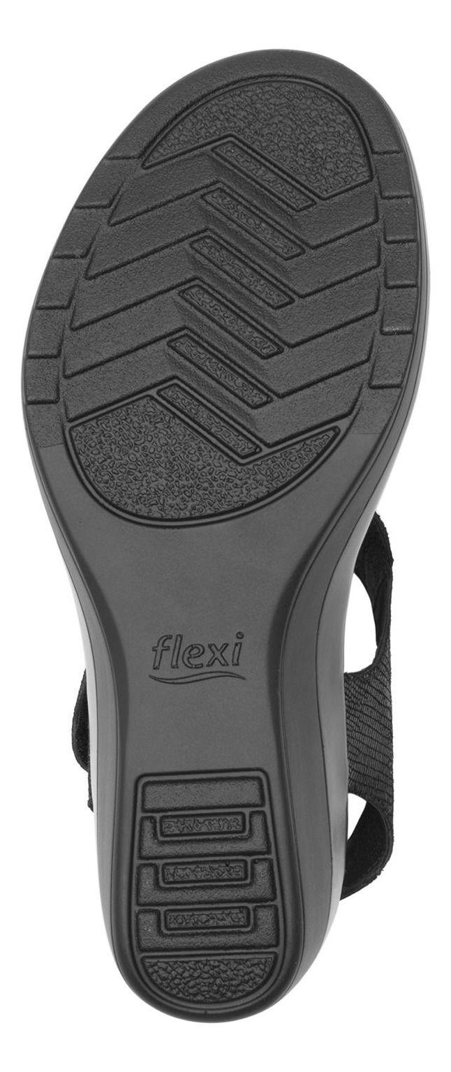Sandalia Mujer Cuero Amapola Negro Flexi-4