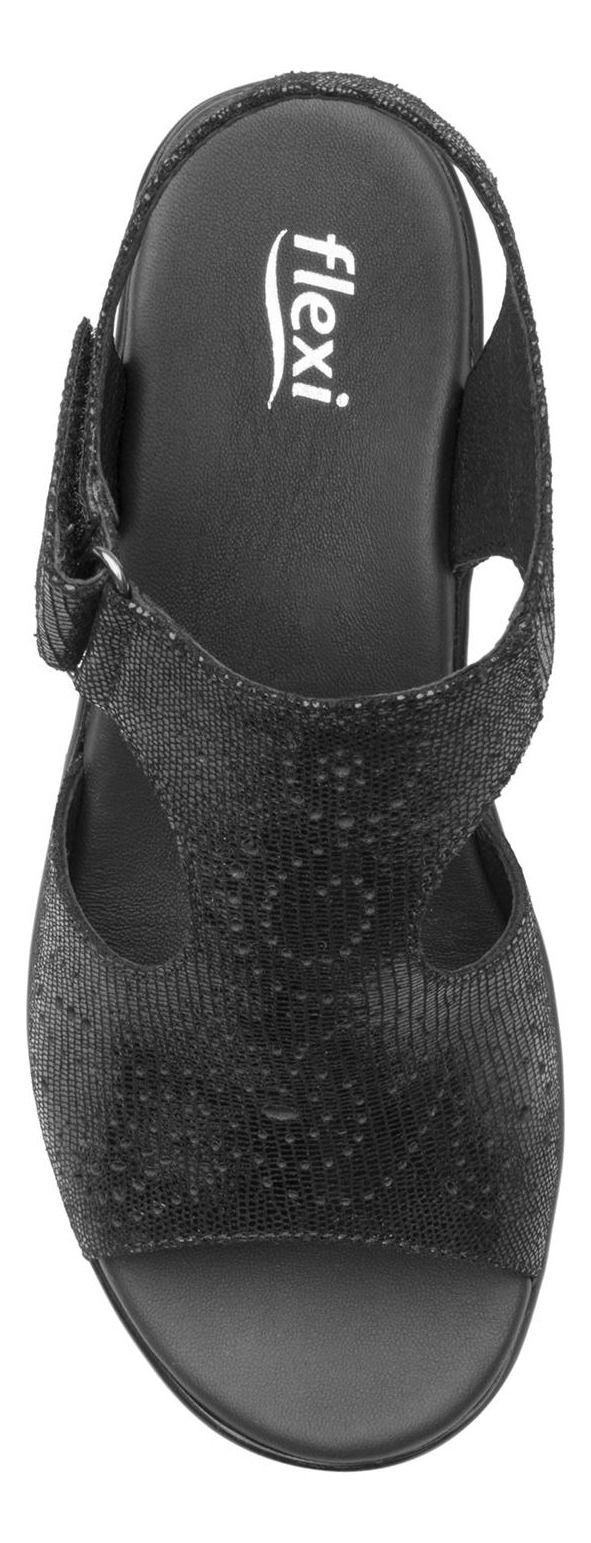 Sandalia Mujer Cuero Amapola Negro Flexi-5