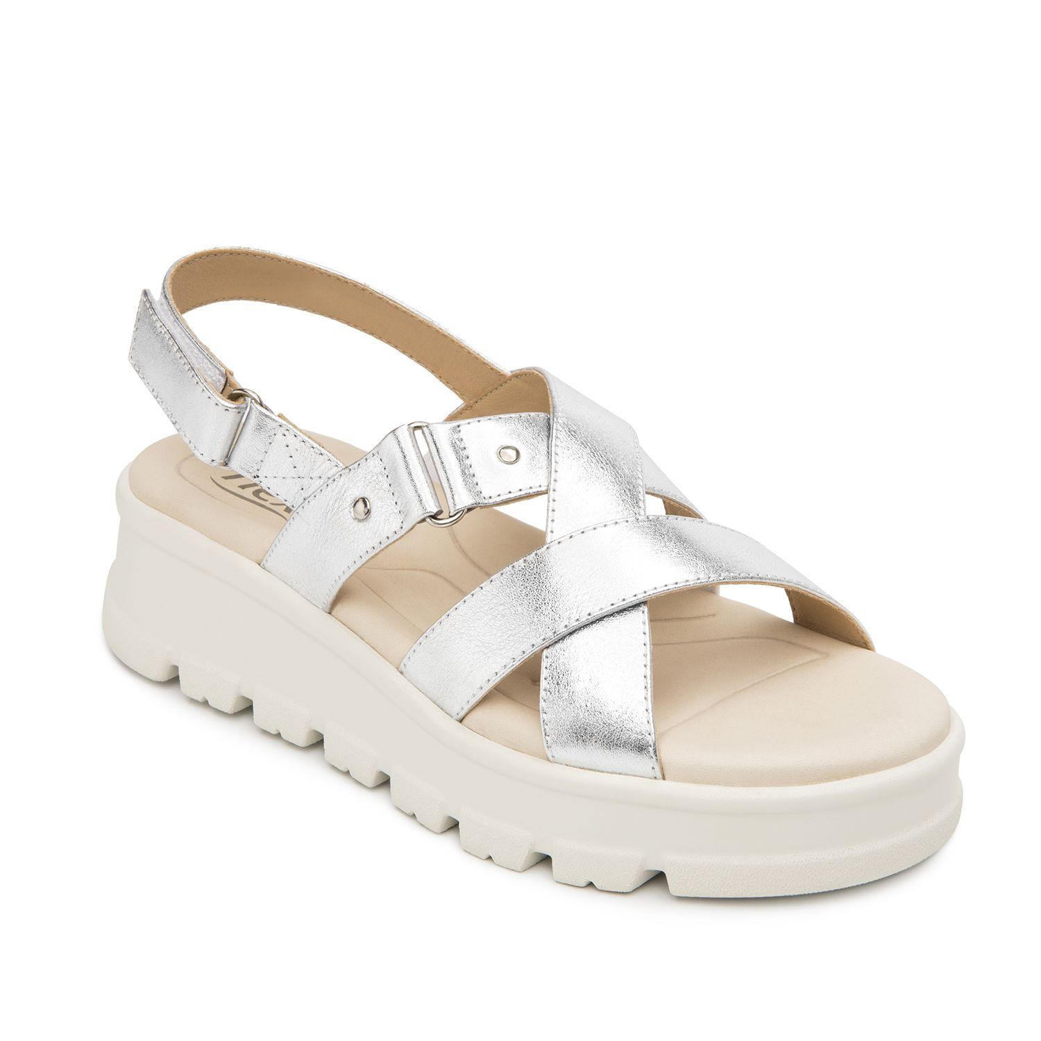 Sandalia Mujer Lexa 128513 Plateada Flexi-1