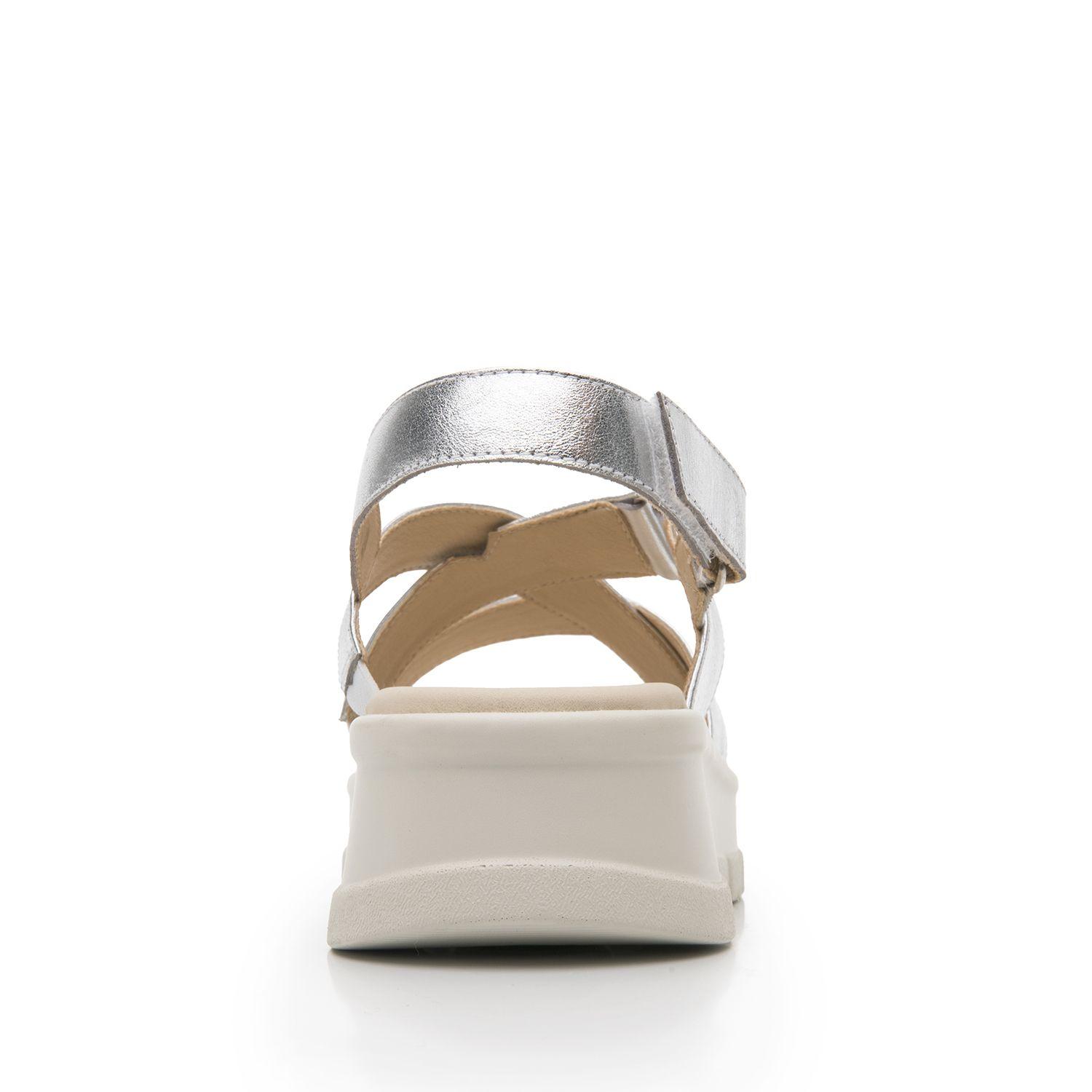 Sandalia Mujer Lexa 128513 Plateada Flexi-4