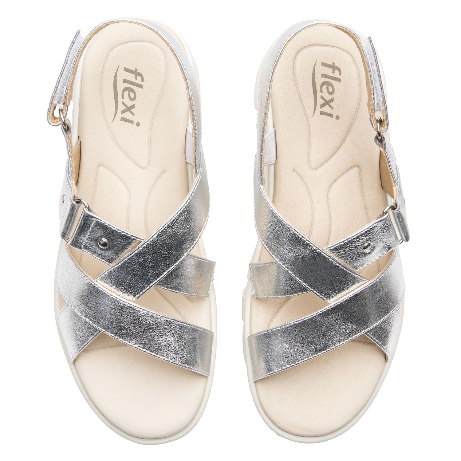 Sandalia Mujer Lexa 128513 Plateada Flexi-5